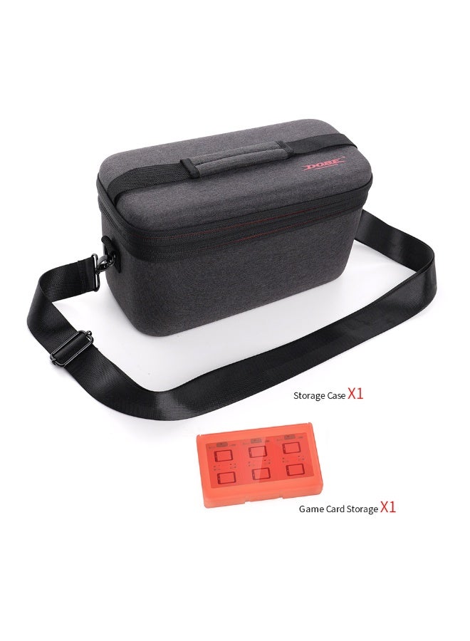 Dobe Carrying Storage Case Compatible with Nintendo Switch 2 (2025), Portable Full Protective Hard Shell Travel Bag with 12 Game Card Slots for Switch 2 Console Controller Accessories, Dark Gray - Image 3